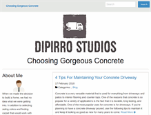 Tablet Screenshot of dipirrostudios.com